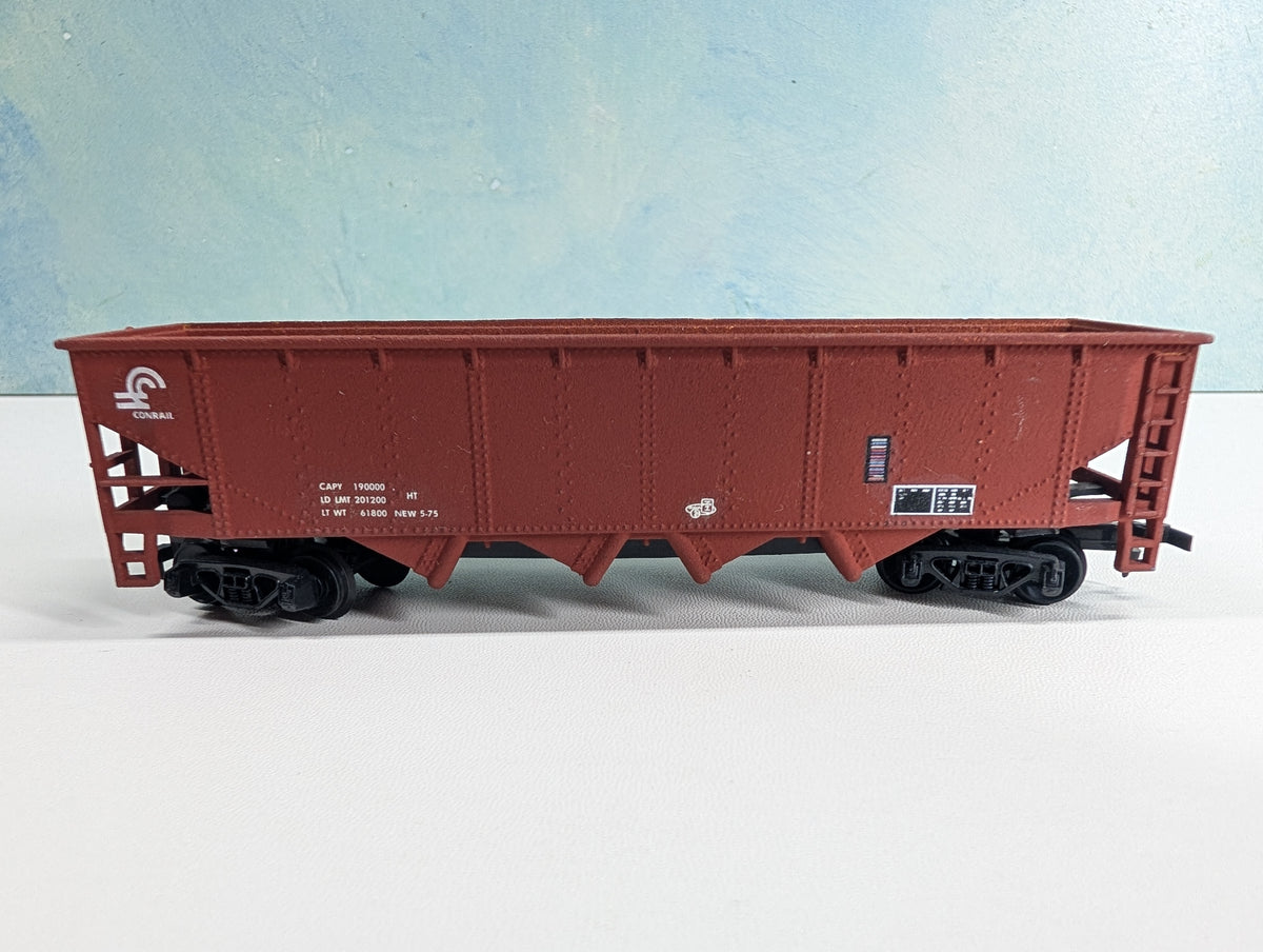 USED Tyco HO Scale Quad Hopper w/ Dim Data Conrail