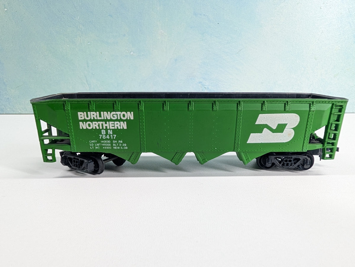 USED Lionel HO Scale Quad Hopper Burlington Northern BN #78417