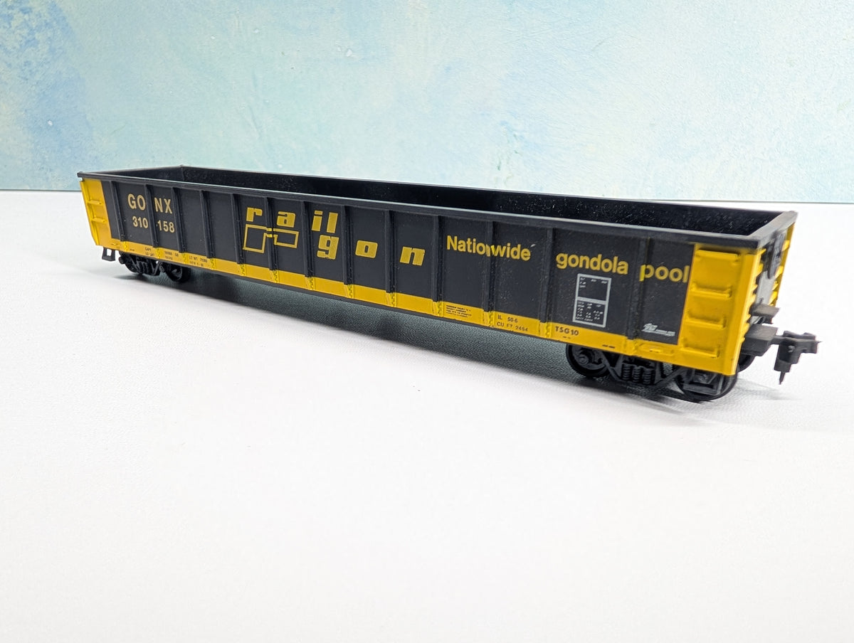 USED Roundhouse HO Scale 50' Gondola Railgon GONX #310158