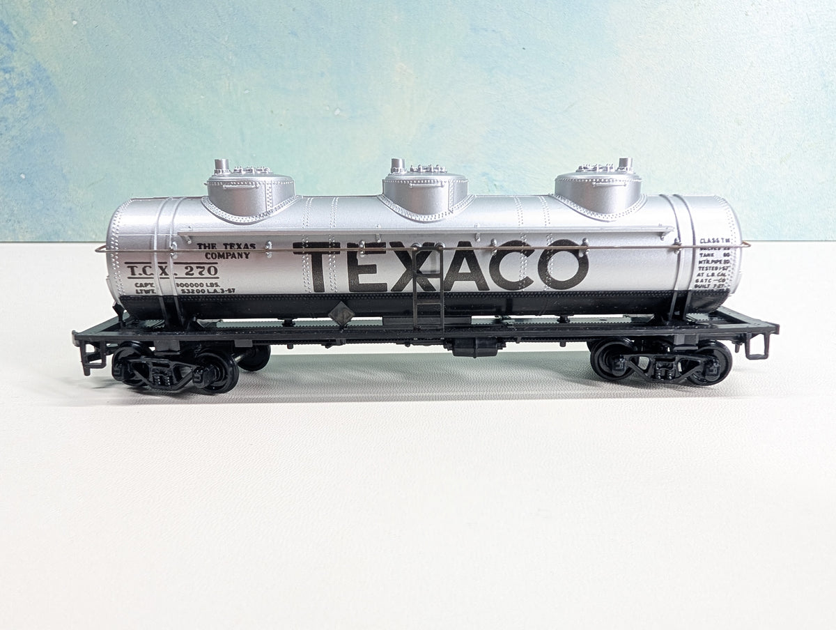 USED Athearn HO Scale Triple Dome Tank Car Texaco TCX #270