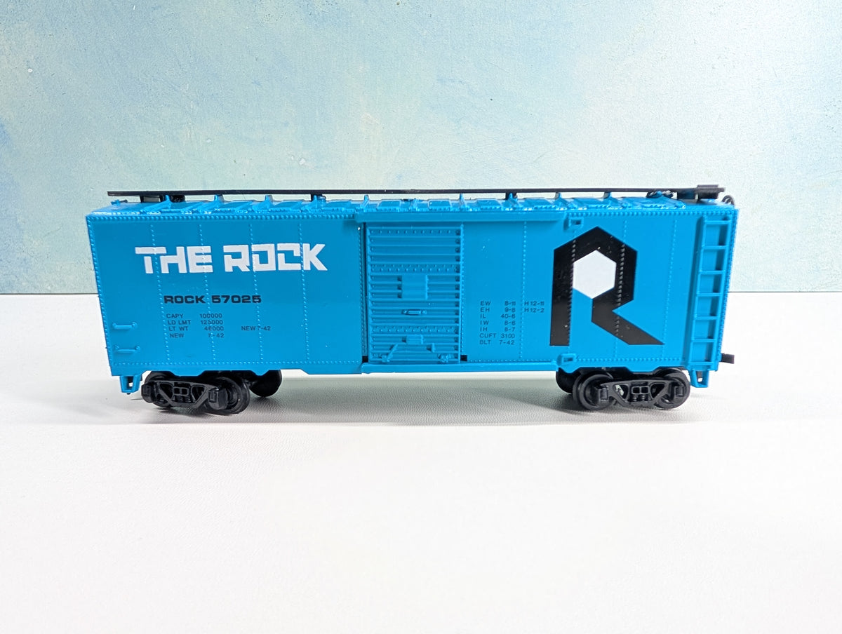 USED Bachmann HO Scale 40' Box Car Rock Island #57025