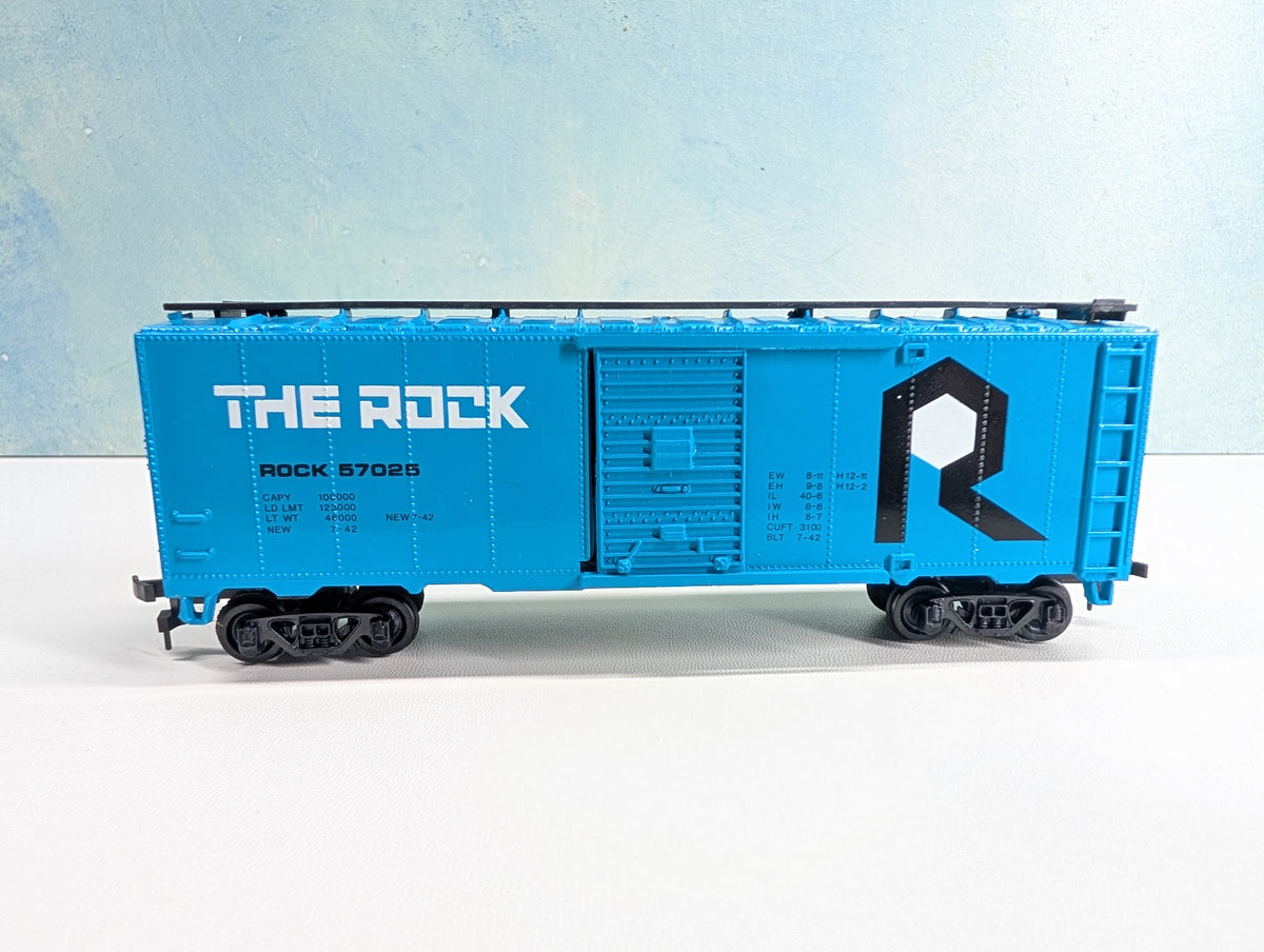 USED Bachmann HO Scale 40' Box Car Rock Island #57025