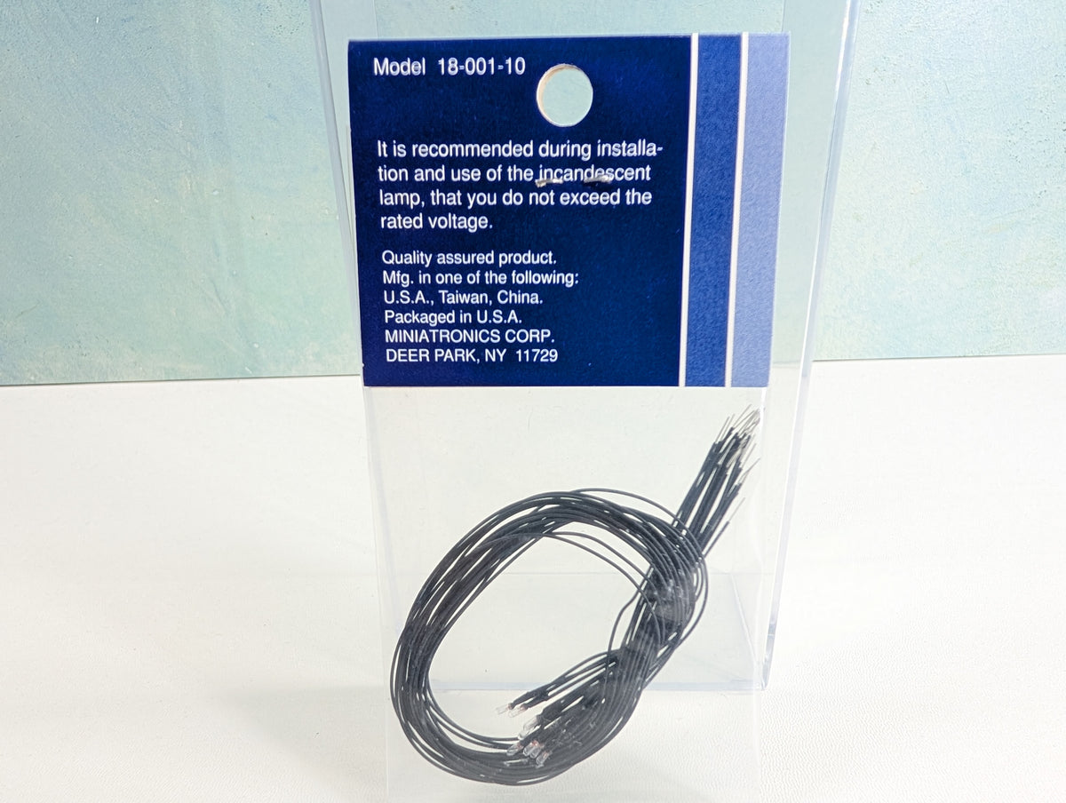 Miniatronics 18-001-10 MULTI Scale Incandescent Lamps (10 pcs)