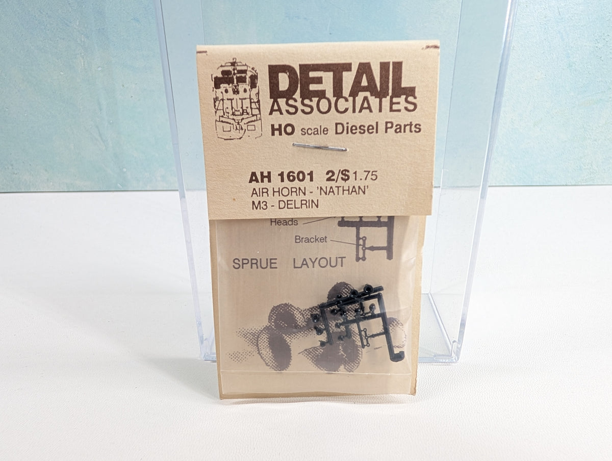Detail Associates AH 1601 HO Scale Air Horn - Nathan - M3 - Delrin (2 pcs)
