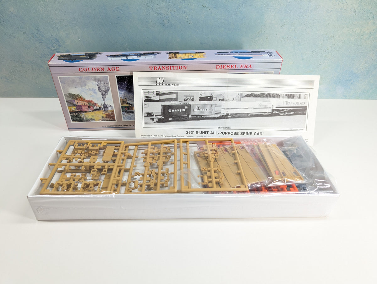USED Walthers 932-3931 HO Scale 263' 5-Unit All Purpose Spine Car TTX #79876 KIT