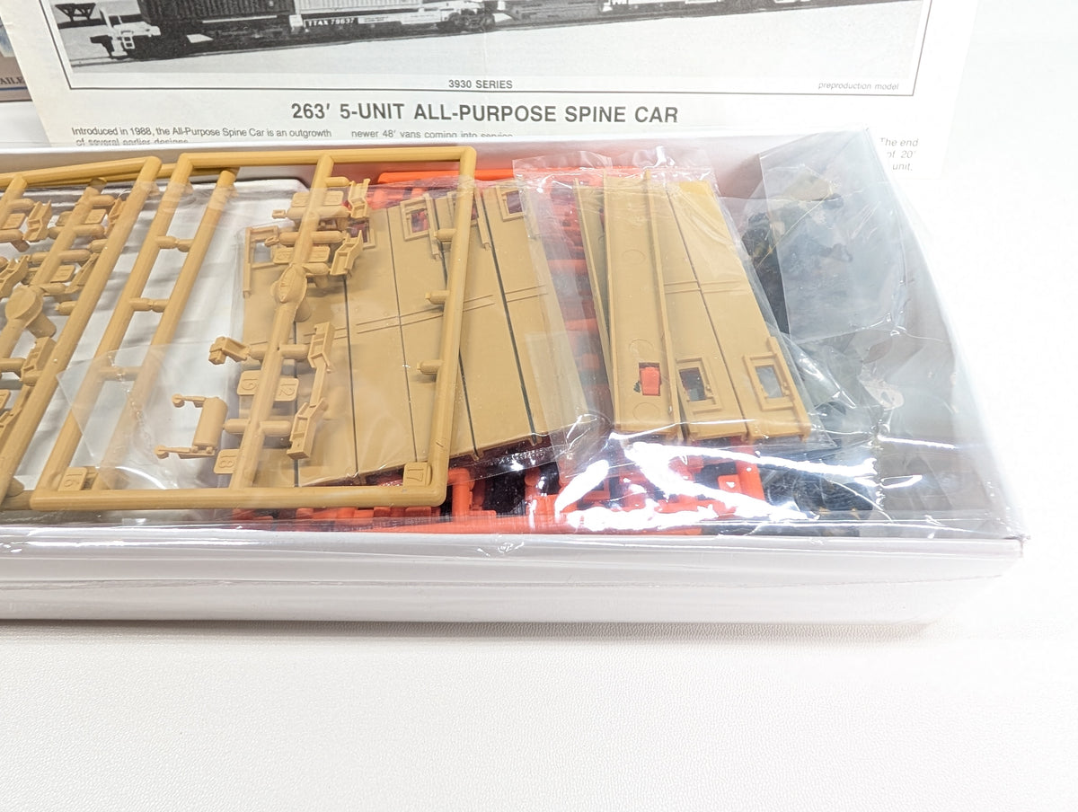 USED Walthers 932-3931 HO Scale 263' 5-Unit All Purpose Spine Car TTX #79876 KIT