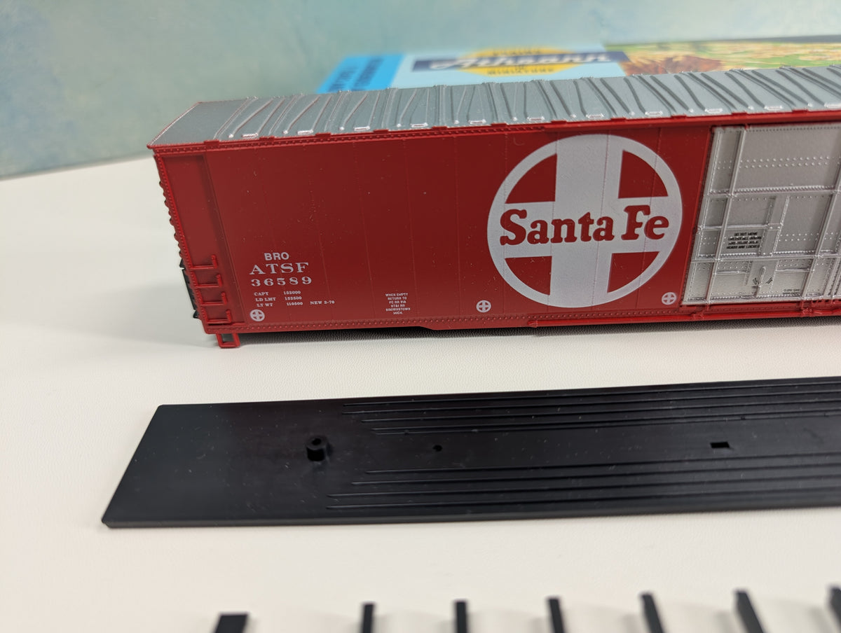 USED Athearn 1975 HO Scale 86' Hi-Cube Box Car, 4 Doors Santa Fe ATSF #36589 KIT