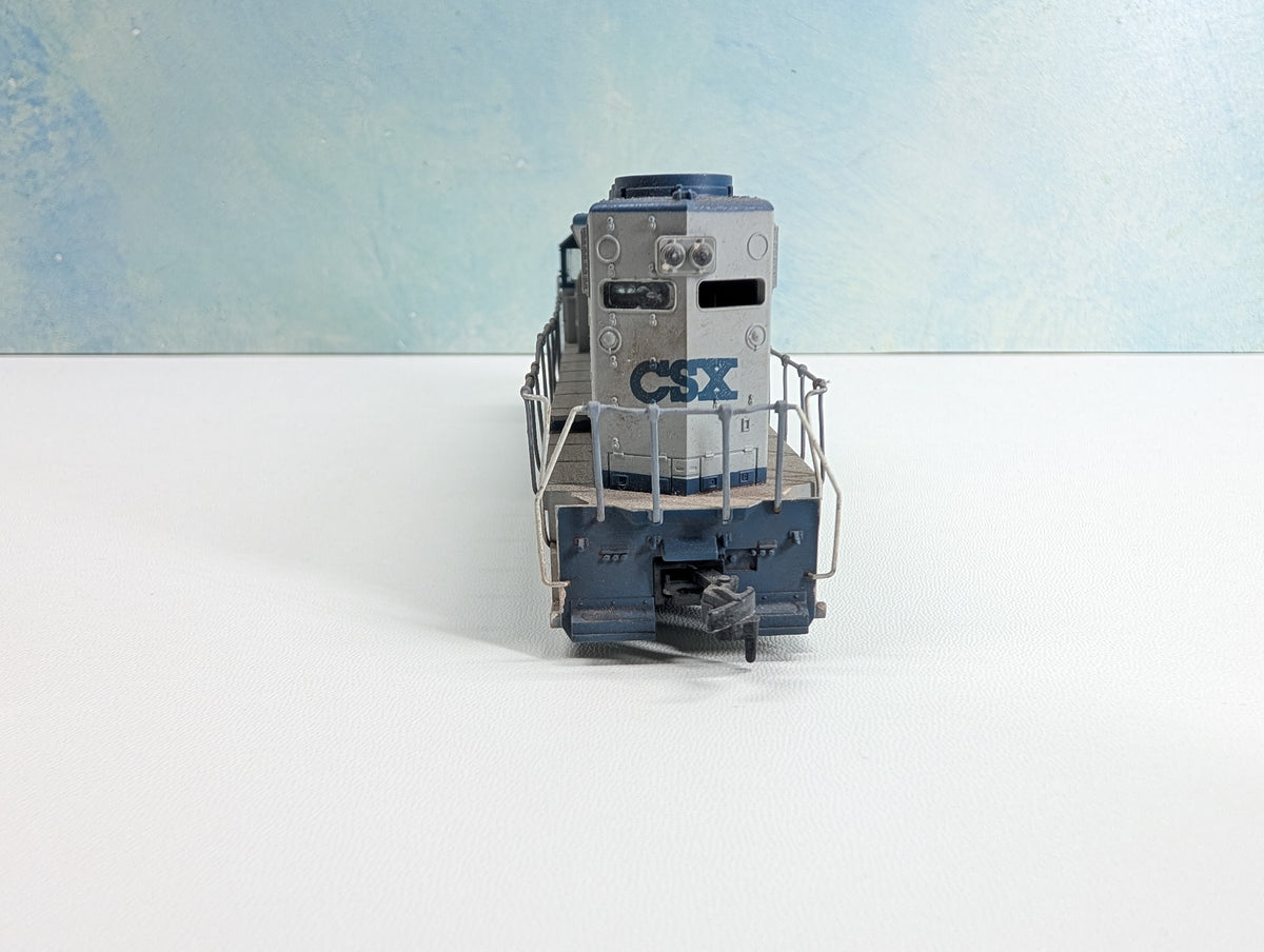 USED Athearn HO Scale GP-40 Diesel Locomotive CSX SBD #6383 Light Weathering Non-Powered
