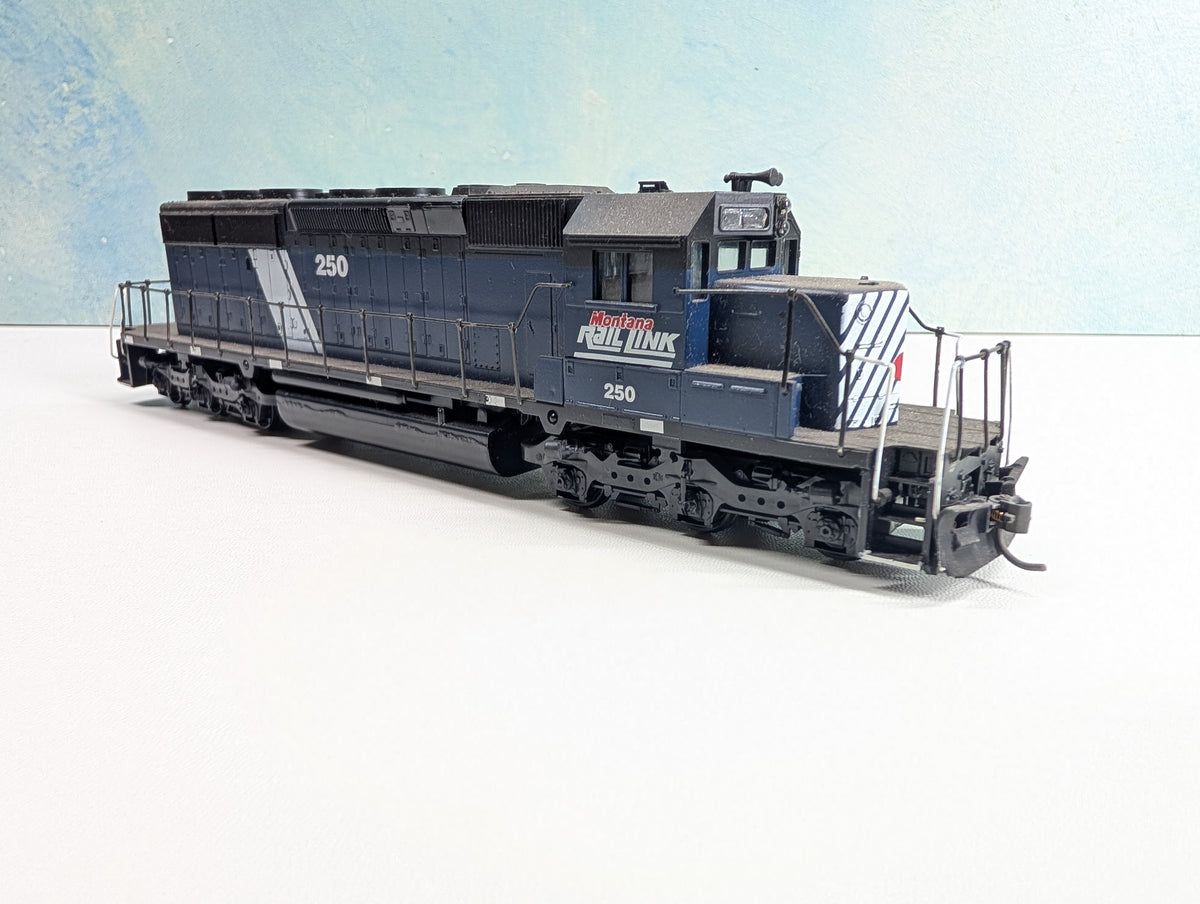 USED Athearn HO Scale SD40-2 Diesel Locomotive Montana Rail Link #250 Non-Powered