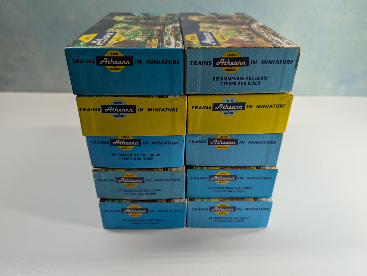 USED Athearn HO Scale Lot of Empty Train Boxes for Storage (10 pcs)