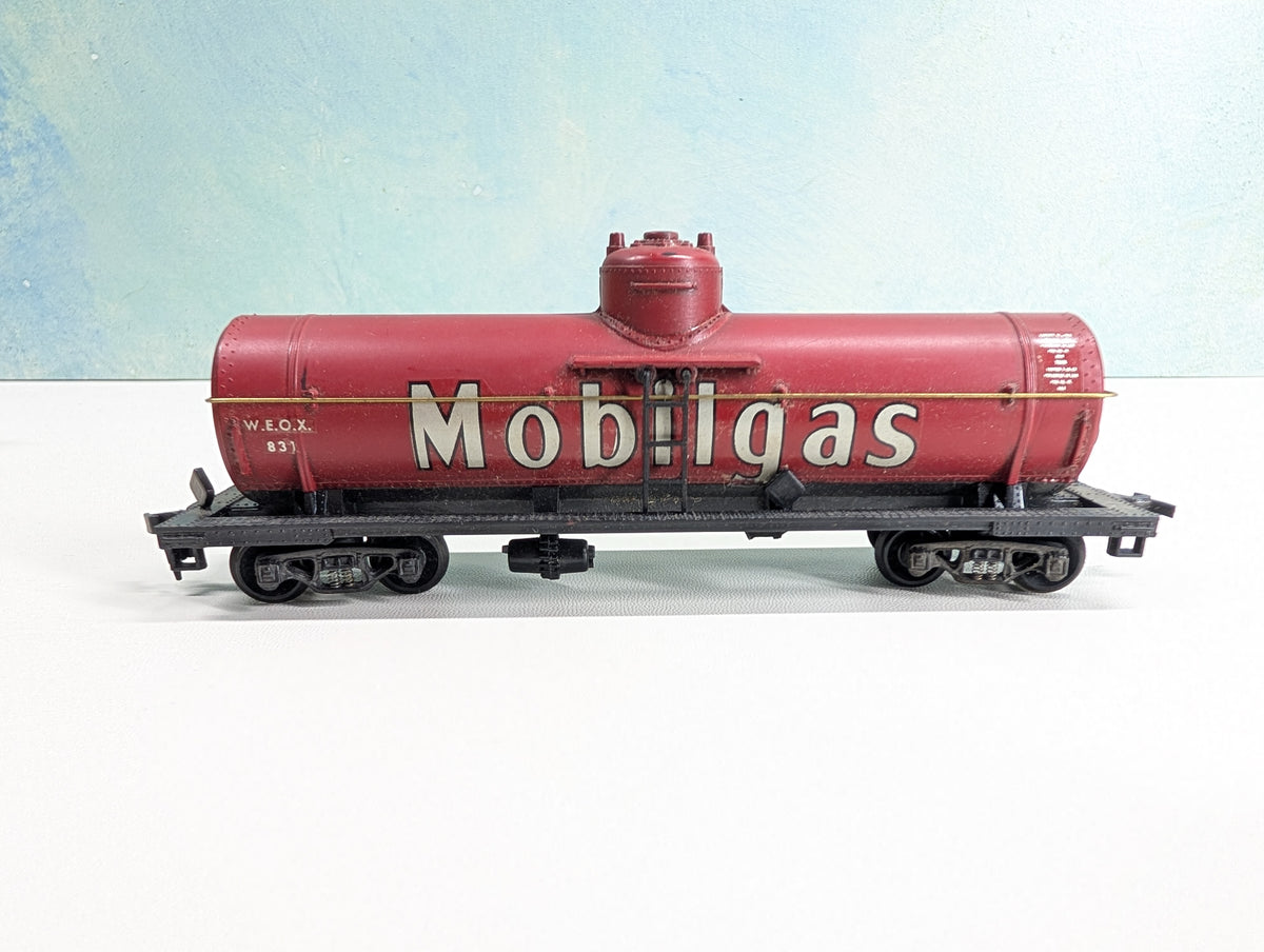 USED HOBBYLINE HO Scale Single Dome Tank Car Mobilgas WEOX #831
