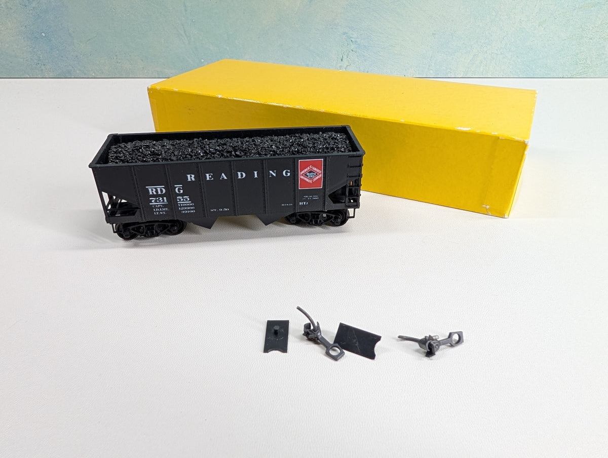 USED Accurail 2509 HO Scale USRA 55 Ton Hopper w/ Coal Load Reading RDG #73155