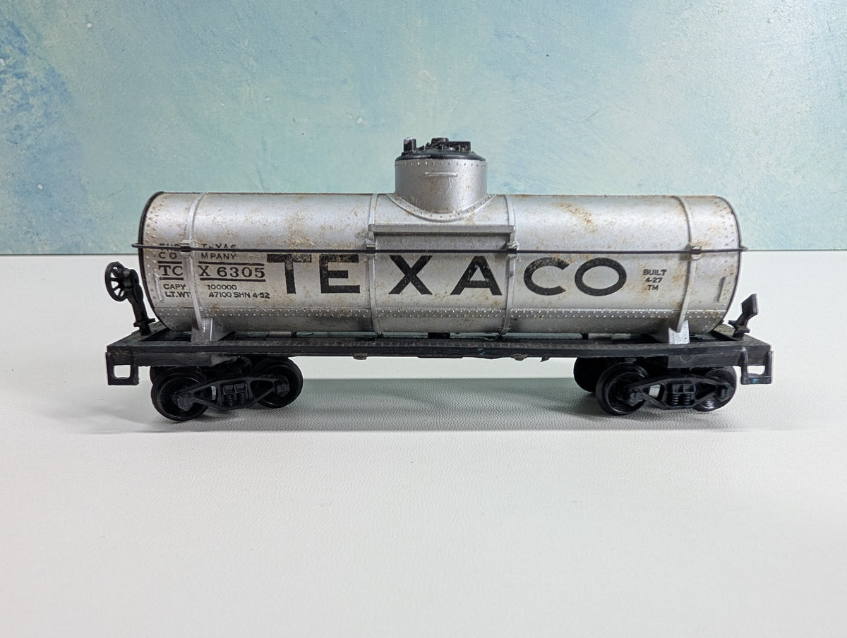 USED HO Scale Single Dome Tank Car Texaco TCX #6305