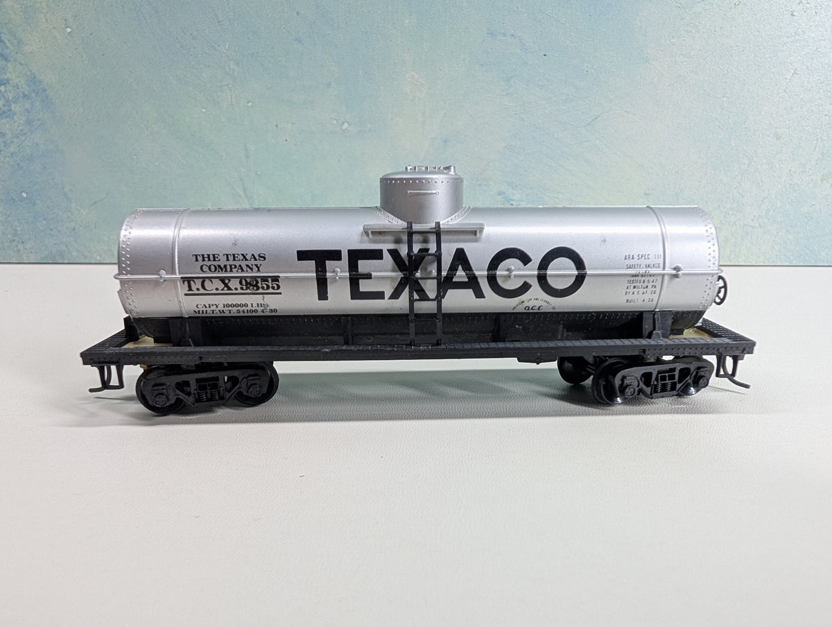 USED HO Scale Single Dome Tank Car Texaco TCX #9855