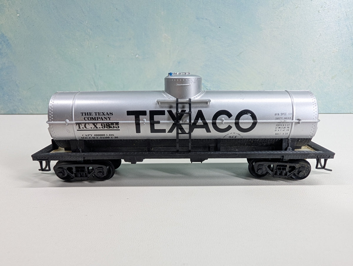 USED HO Scale Single Dome Tank Car Texaco TCX #9855