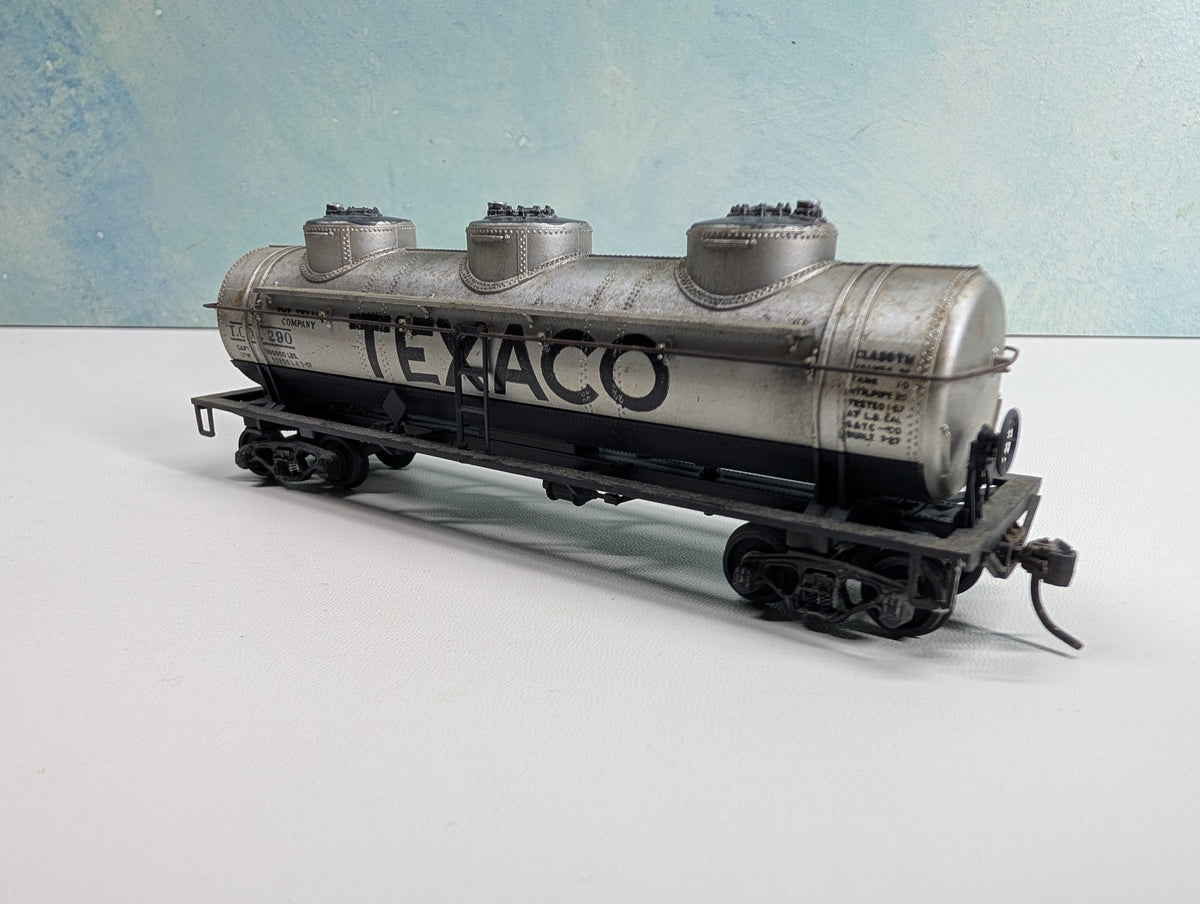 USED Athearn HO Scale Triple Dome Tank Car Texaco TCX #290
