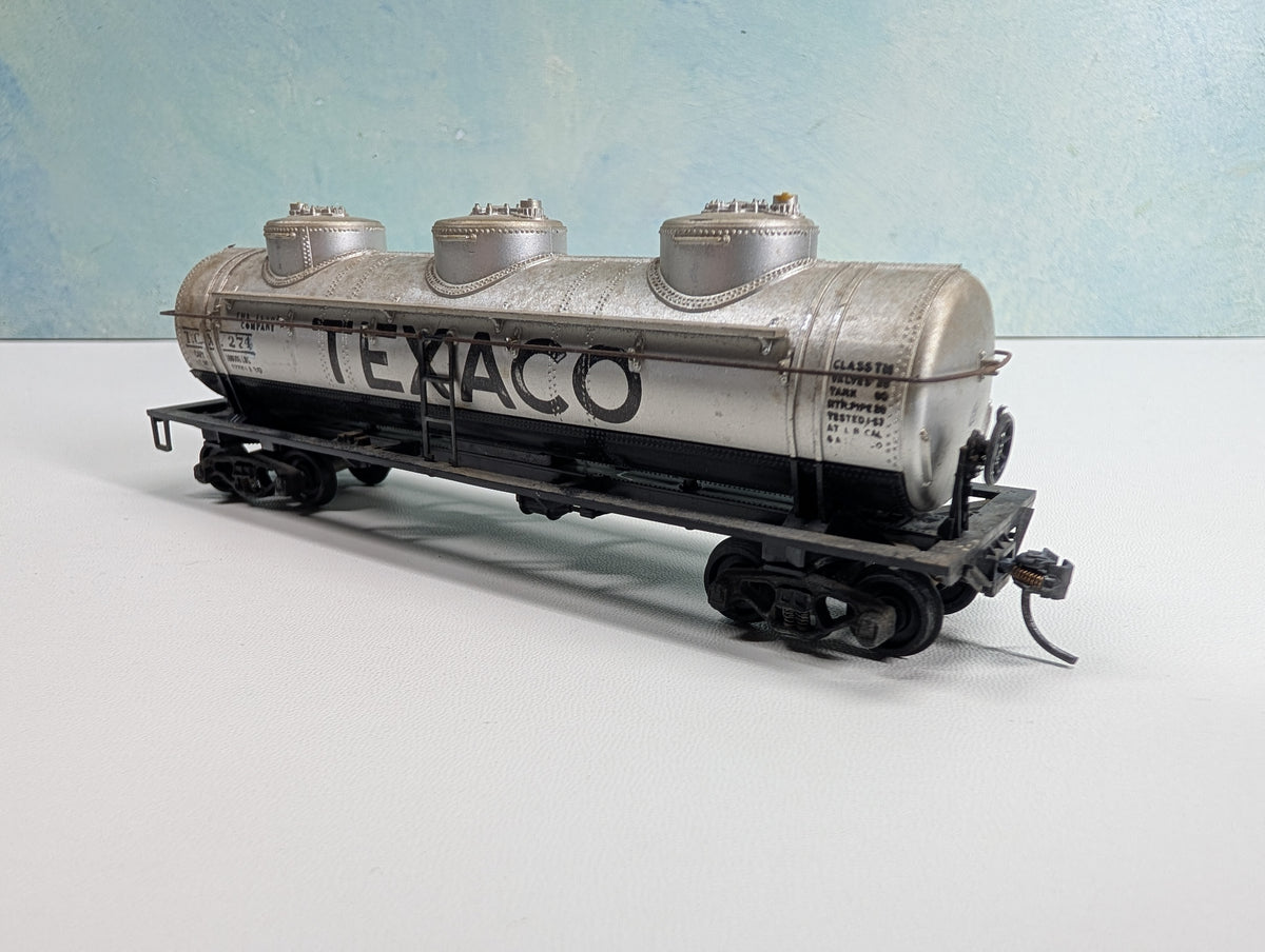 USED Athearn HO Scale Triple Dome Tank Car Texaco TCX #274