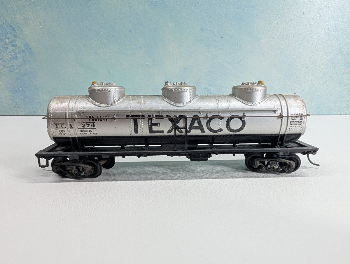 USED Athearn HO Scale Triple Dome Tank Car Texaco TCX #274