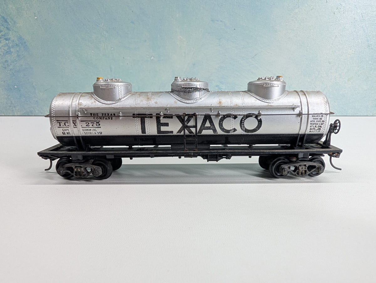 USED HO Scale Triple Dome Tank Car Texaco TCX #275