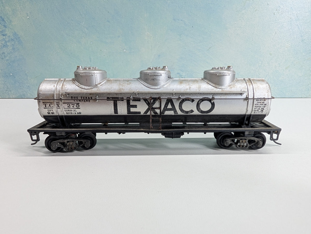 USED HO Scale Triple Dome Tank Car Texaco TCX #275