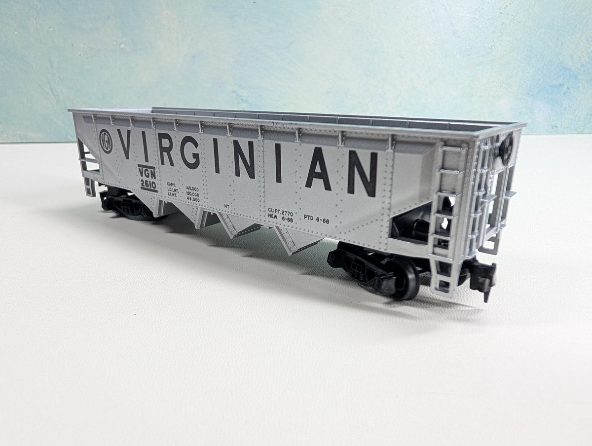 USED Tyco HO Scale Quad Hopper Virginian VGN #2610