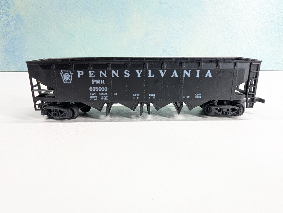USED HO Scale Operating Quad Hopper Pennsylvania PRR #665000