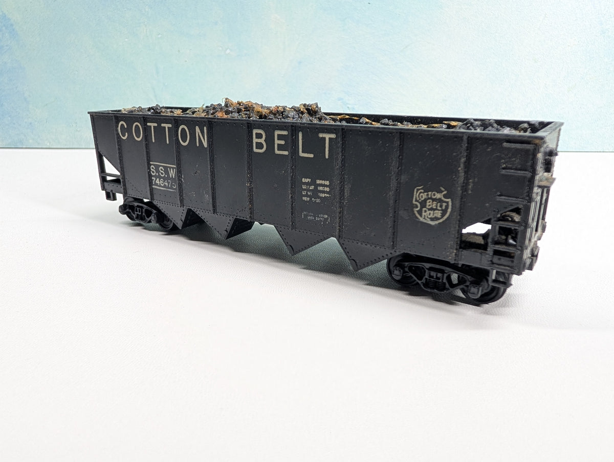 USED HO Scale Quad Hopper w/ Load Cotton Belt SSW #746475 Vintage