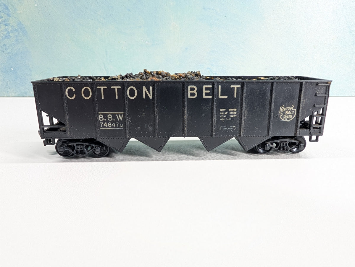 USED HO Scale Quad Hopper w/ Load Cotton Belt SSW #746475 Vintage