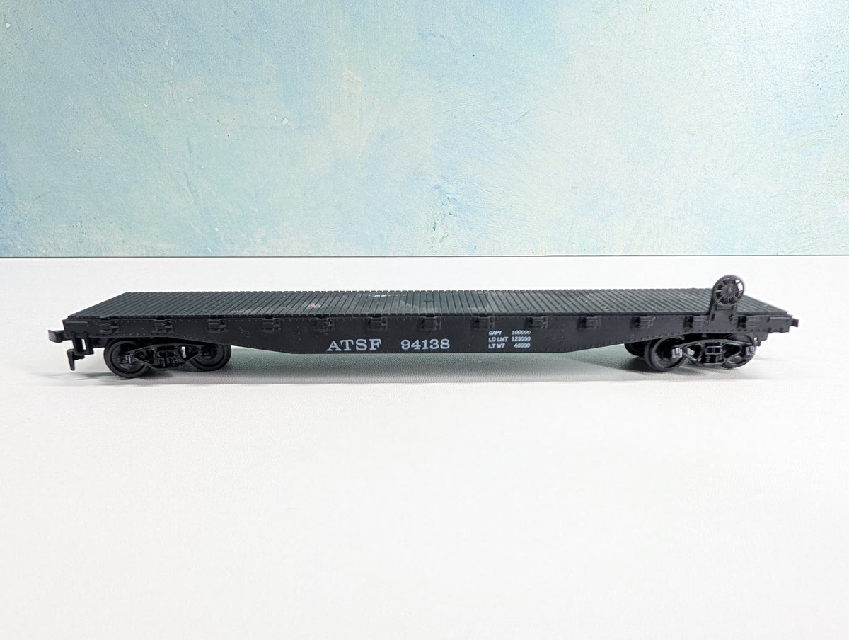 USED Cox HO Scale 50' Flat Car Santa Fe ATSF #94138