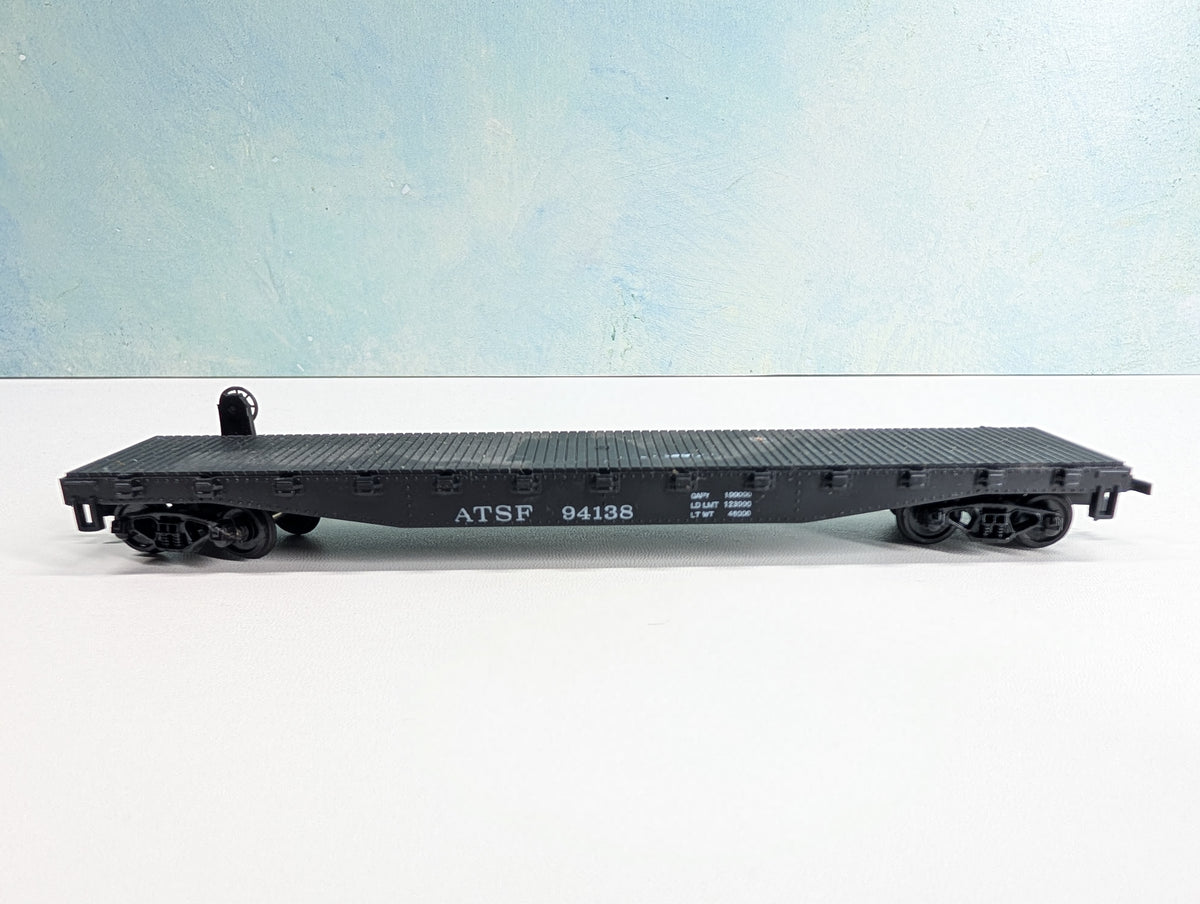 USED Cox HO Scale 50' Flat Car Santa Fe ATSF #94138
