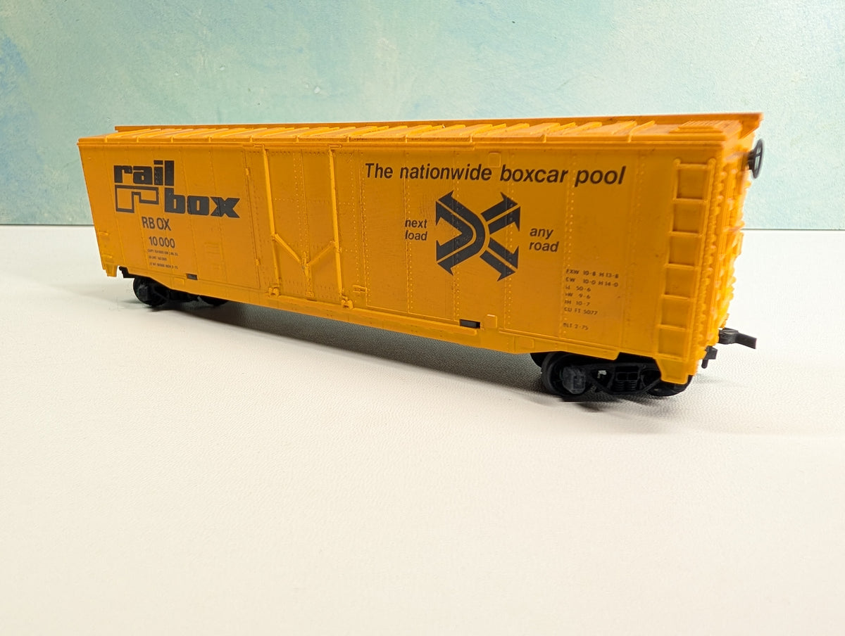 USED Tyco HO Scale 50' Box Car Railbox RBOX #10000