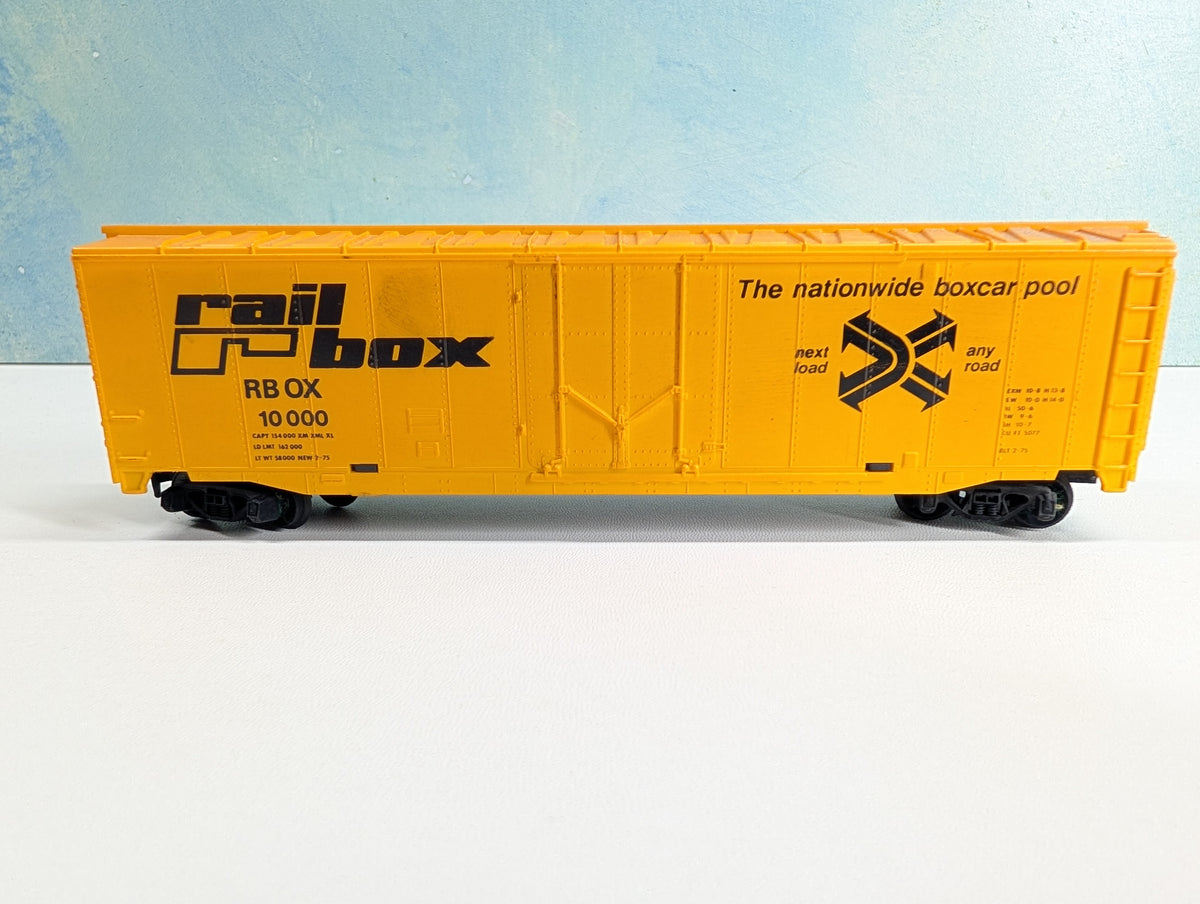 USED Tyco HO Scale 50' Box Car Railbox RBOX #10000