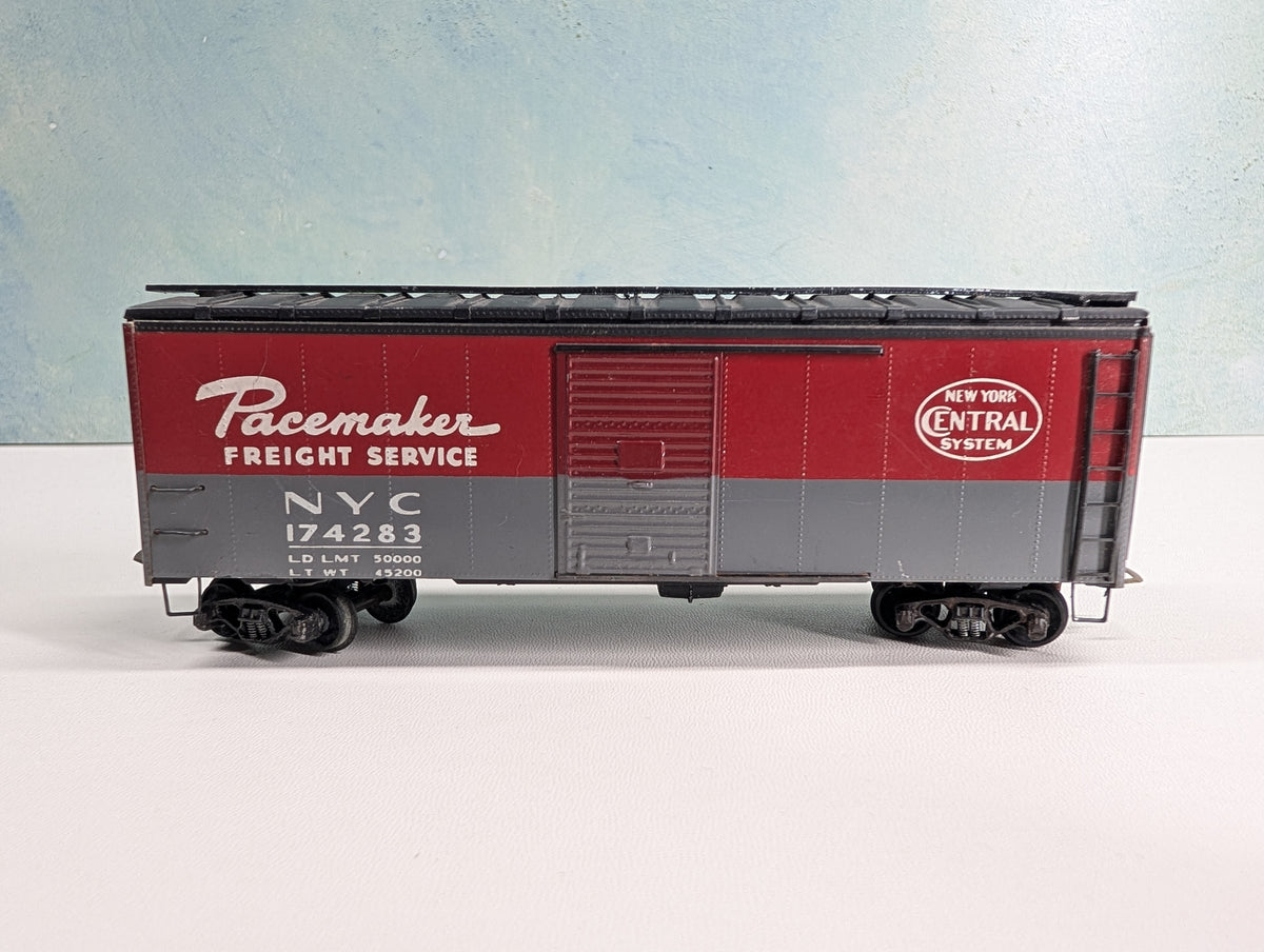 USED HO Scale 40' Box Car, Metal New York Central NYC #174283 Pacemaker
