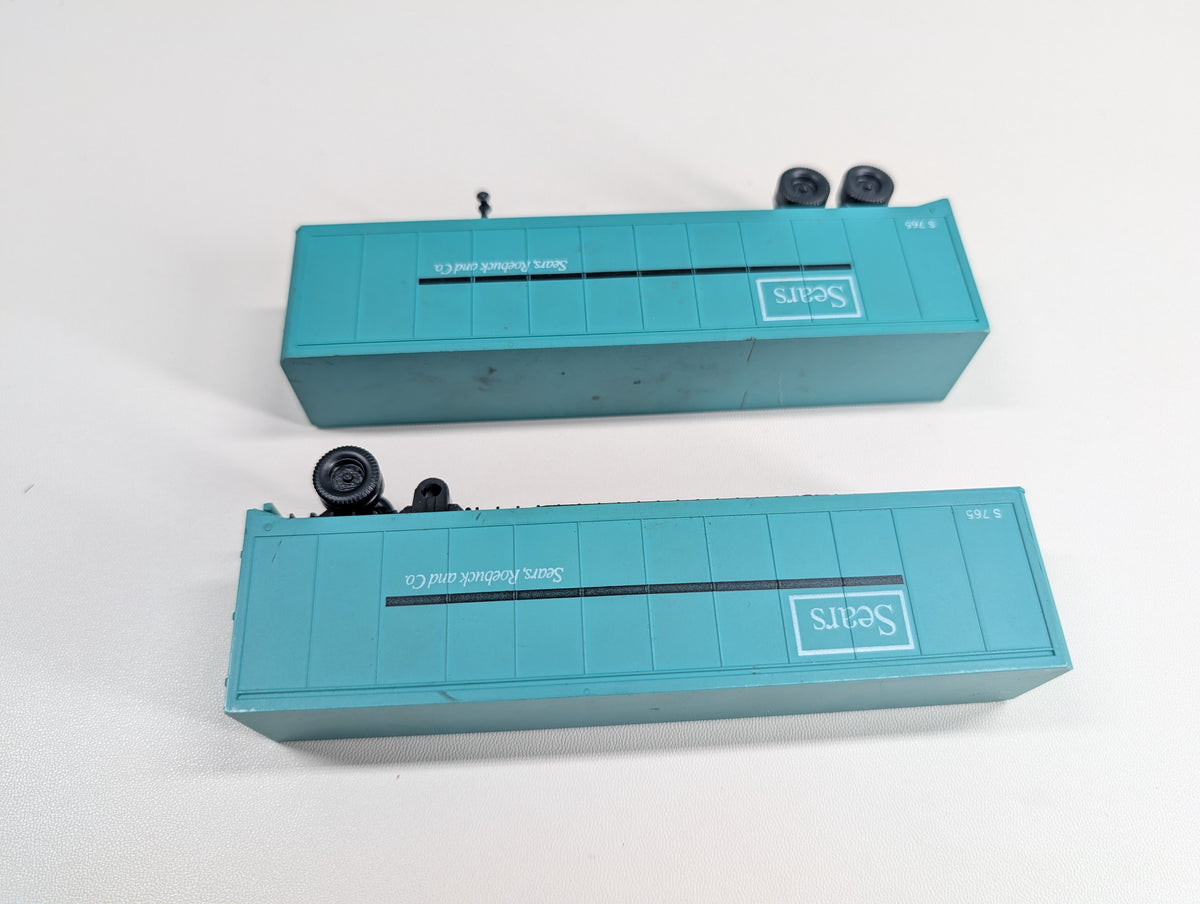 USED Cox HO Scale 40' Trailers Sears #S765 RARE (2 pcs)