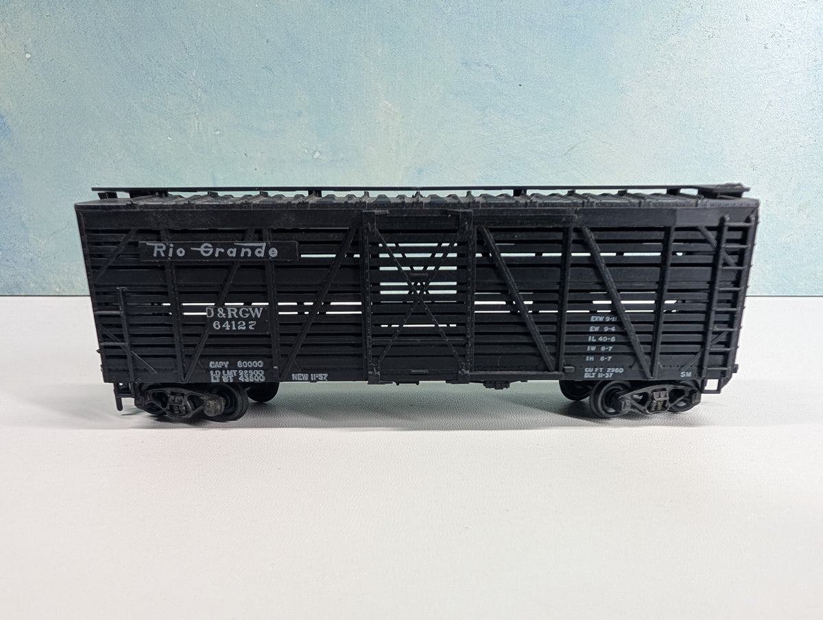 USED Athearn HO Scale 40' Cattle Stock Car Rio Grande D&RGW #64127