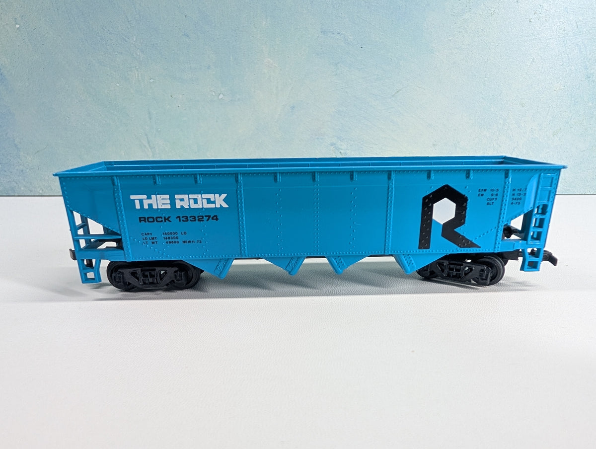 USED Bachmann HO Scale Quad Hopper Rock Island #133274