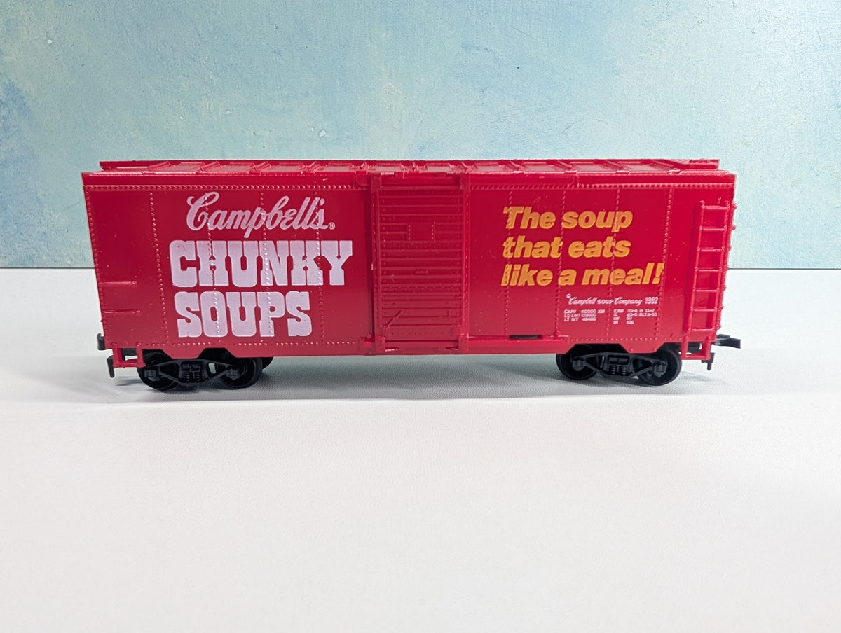 USED Life-Like HO Scale 40' Box Car, Chunky Soup Campbell's