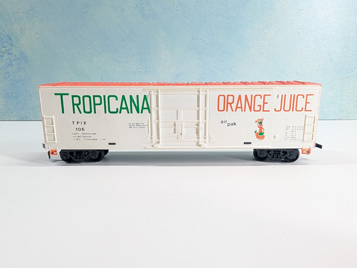 USED Life-Like HO Scale 50' SD Box Car Tropicana TPIX #106