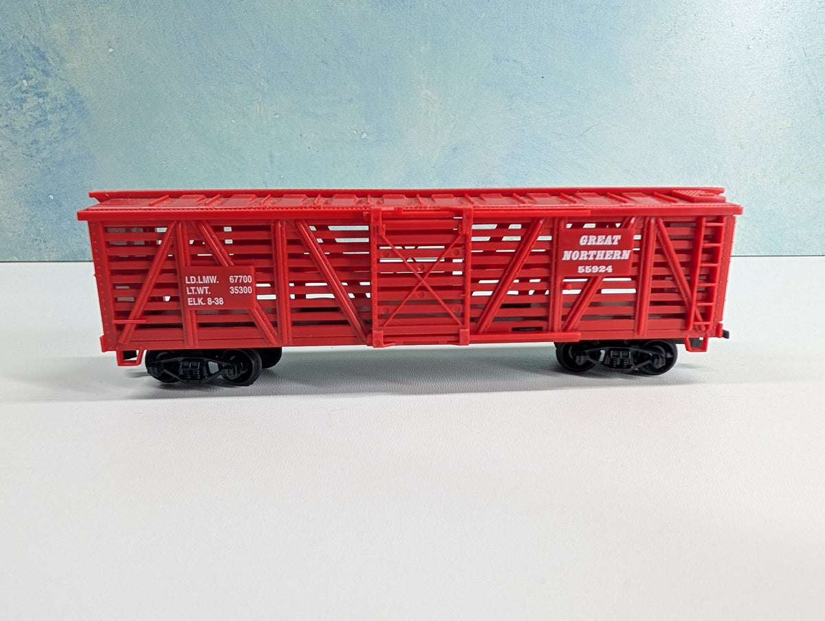 USED Life-Like HO Scale Cattle Stock Car Great Northern GN #55924