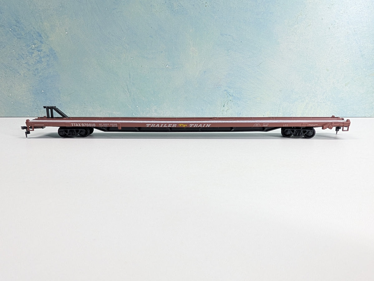 USED Athearn HO Scale 85' Flat Car Trailer Train TTAX #970010