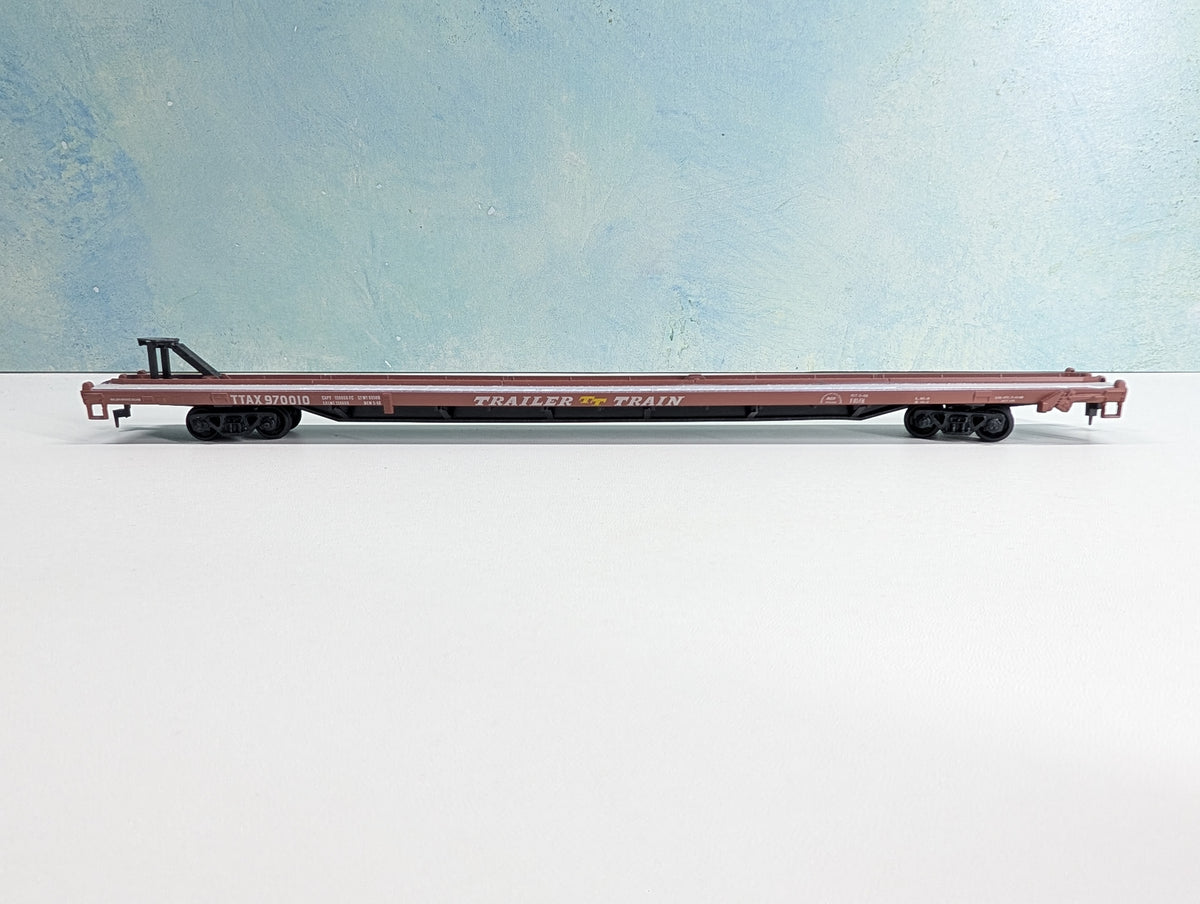 USED Athearn HO Scale 85' Flat Car Trailer Train TTAX #970010
