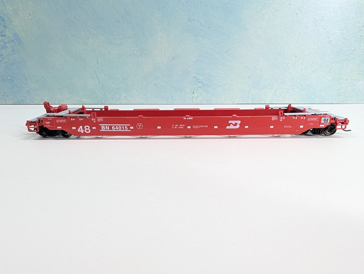 USED HO Scale Gunderson Husky Stack Burlington Northern BN #64015 Metal Wheels