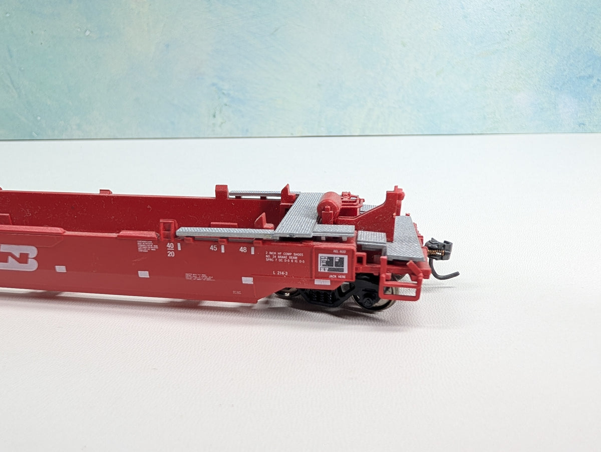 USED HO Scale Gunderson Husky Stack Burlington Northern BN #64015 Metal Wheels