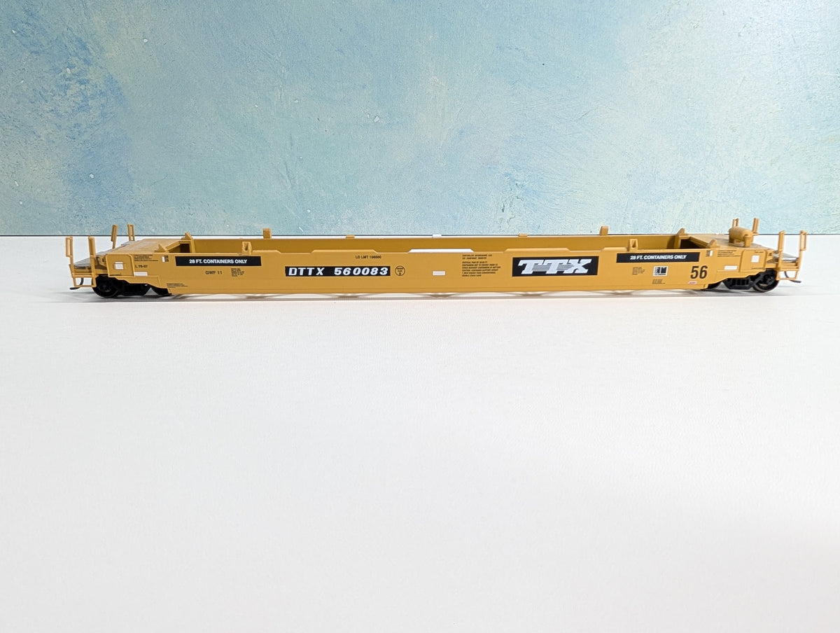USED Athearn 91098 HO Scale 56' Well Car Trailer Train DTTX #560083 Metal Wheels