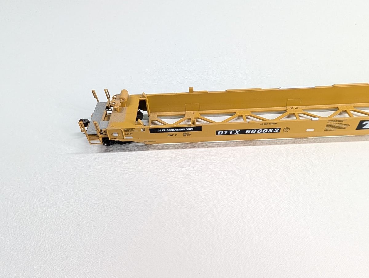USED Athearn 91098 HO Scale 56' Well Car Trailer Train DTTX #560083 Metal Wheels