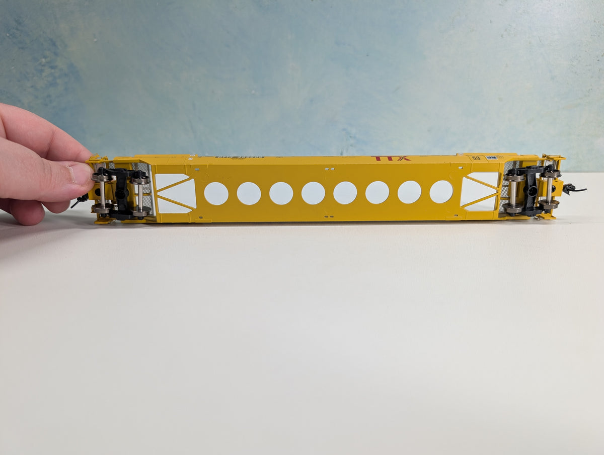 USED Walthers Proto 920-109017 HO Scale Gunderson Rebuilt A-P 53' Well Car TTX DTTX #469609 Metal Wheels