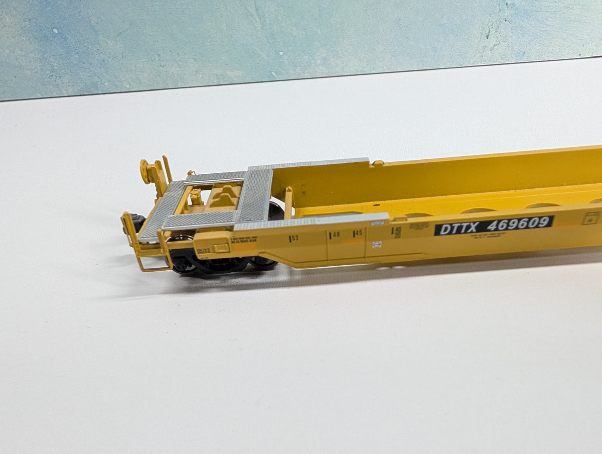 USED Walthers Proto 920-109017 HO Scale Gunderson Rebuilt A-P 53' Well Car TTX DTTX #469609 Metal Wheels