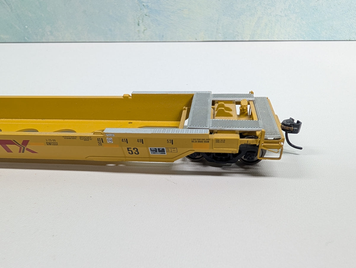 USED Walthers Proto 920-109017 HO Scale Gunderson Rebuilt A-P 53' Well Car TTX DTTX #469609 Metal Wheels