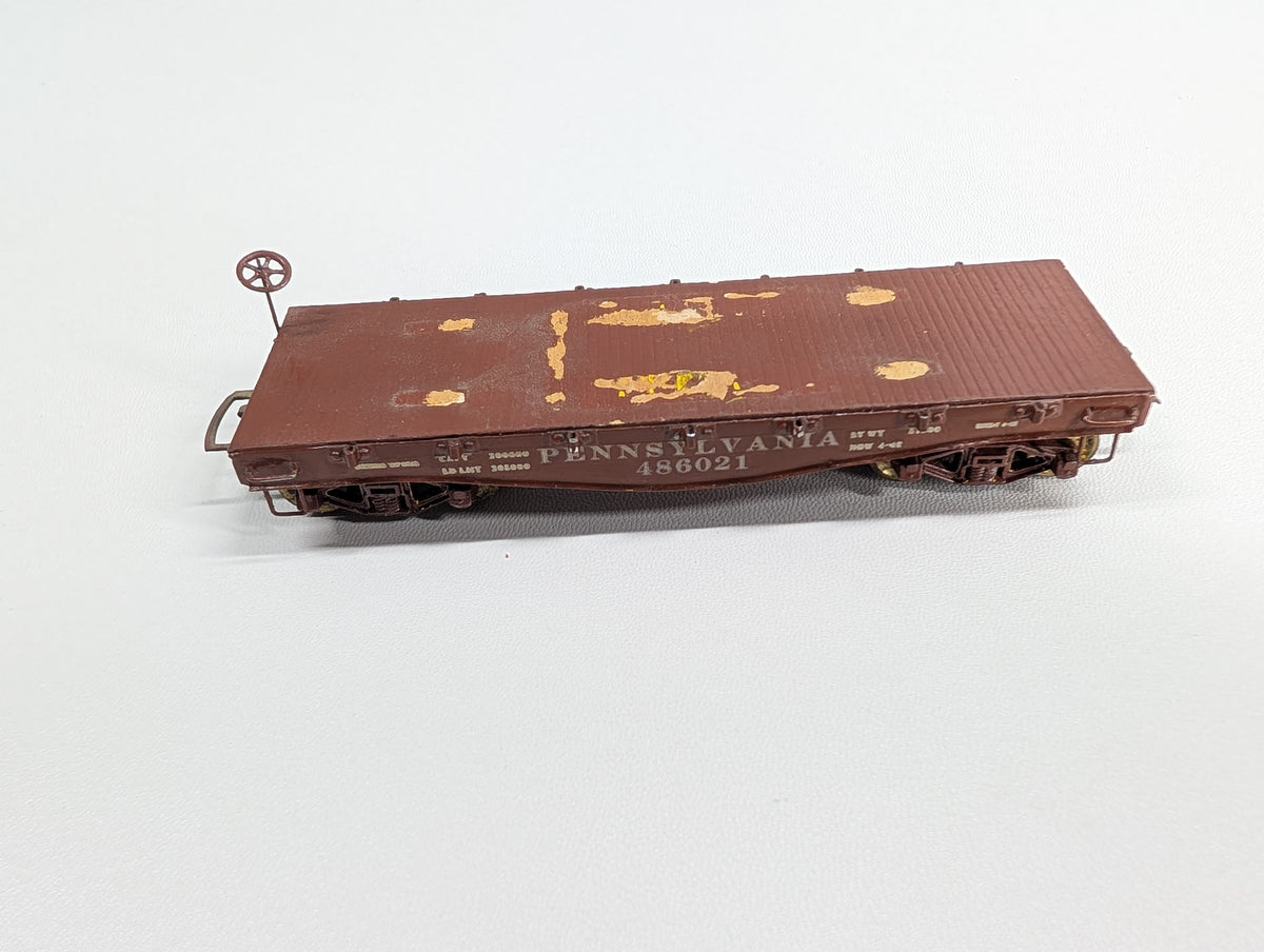 USED HO Scale 30' Flat Car Pennsylvania PRR #486021