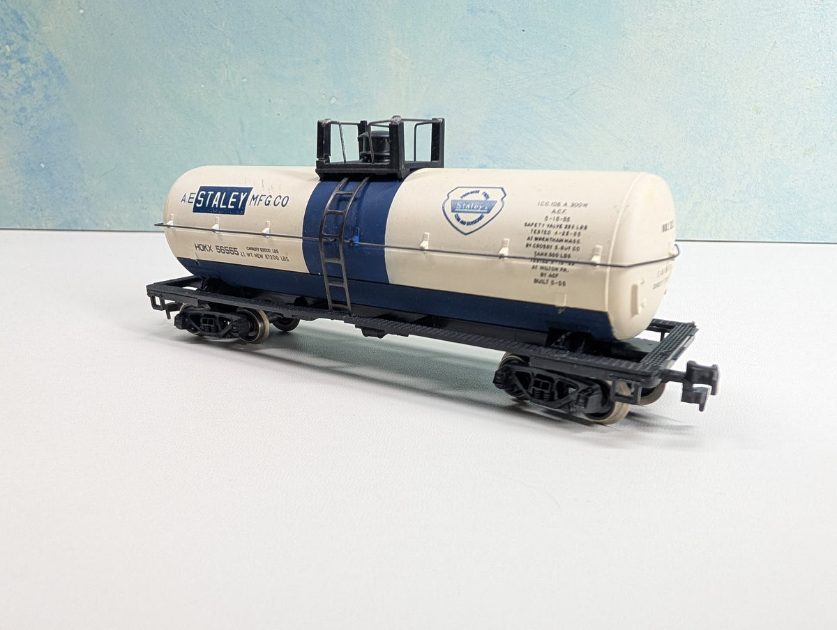 USED Tempo HO Scale Tank Car AE Staley Manufacturing HOKX #56555 Metal Wheels